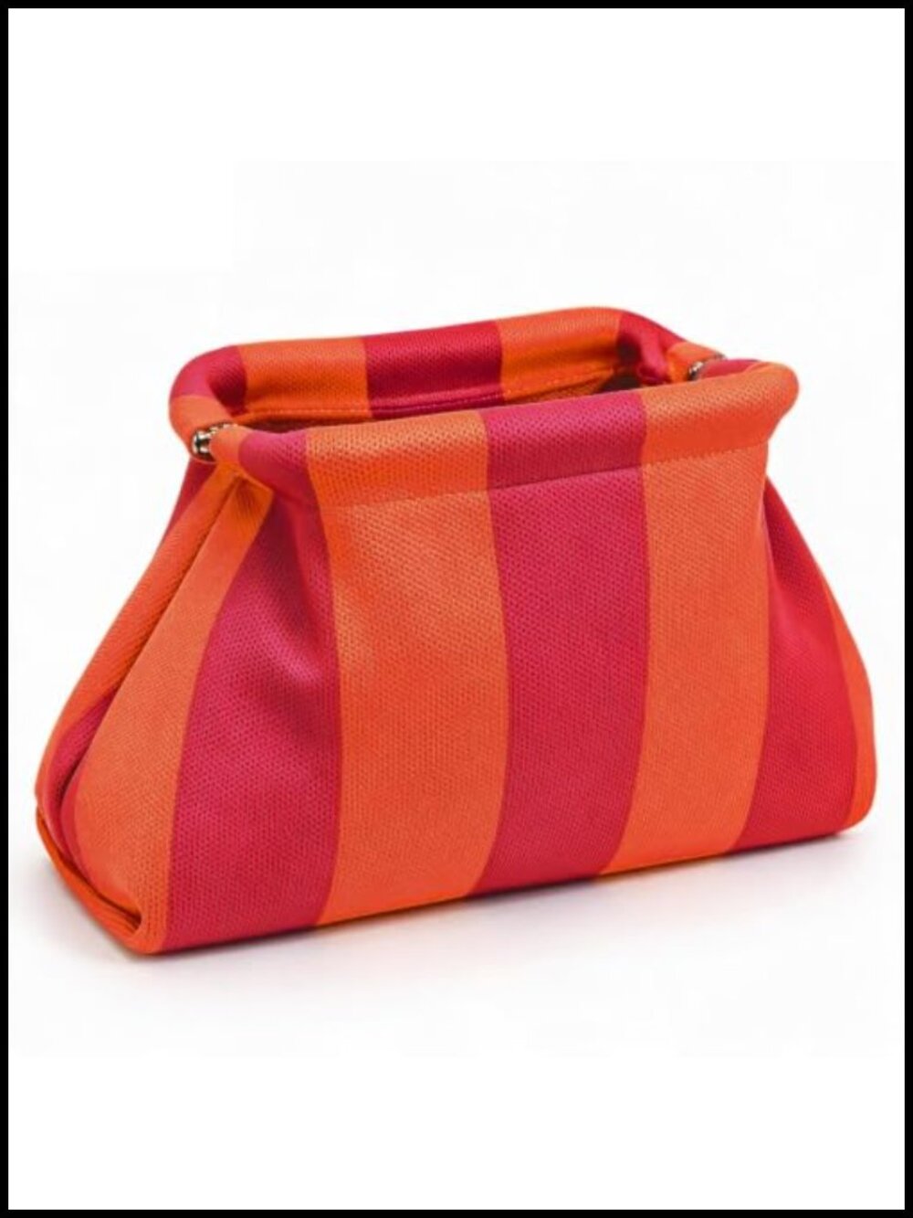Mahjong Tile Bag Striped Clutch Woven Pouch Case